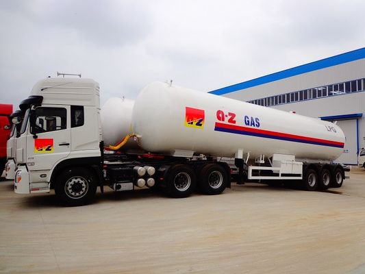 25 Tons LPG Gas Tanker Truck Trailer 25MT With Dongfeng Tractor Head