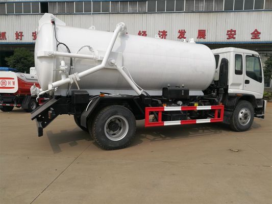 ISUZU 10,000 Liter Sewage Vacuum Suction Truck For City Sewage Cleaning