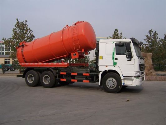 Sinotruk HOWO Vacuum Suction Truck With Jetting Cleaning KEG Pipe Nozzle 12m3 Tanker