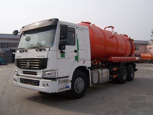 Sinotruk HOWO Vacuum Suction Truck With Jetting Cleaning KEG Pipe Nozzle 12m3 Tanker