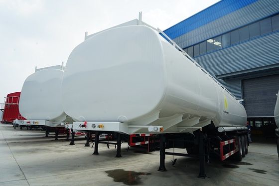 42000 Liters Fuel Delivery Truck / Petroleum Tanker Trailer 42m3 6 Compartments
