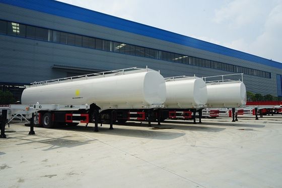42000 Liters Fuel Delivery Truck / Petroleum Tanker Trailer 42m3 6 Compartments