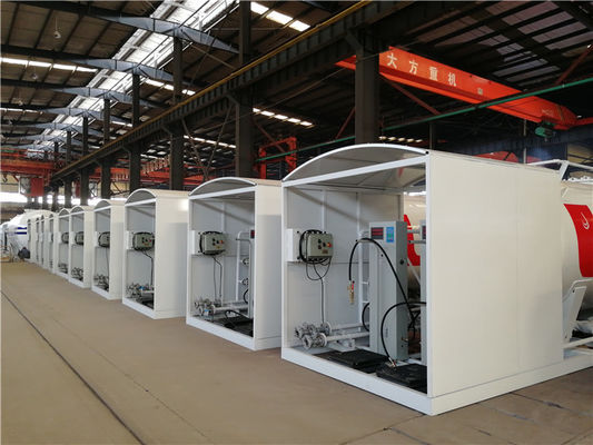 10000 Liters Q345R Carbon Steel LPG Gas Storage Tank For 5mt Completed Propane Gas Filling Plant