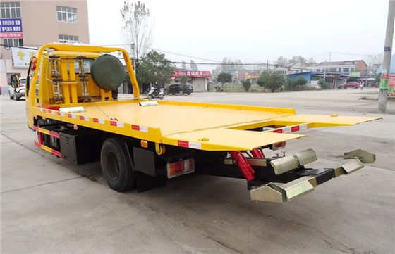 ISUZU 4X2 100HP Wrecker Tow Truck 4.2 Meters Flatbed Accident Recovery Truck