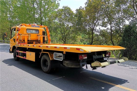 JAC 152HP 4 Ton Road Wrecker Tow Truck Recovery Flatebed Truck Euro 5 Emission Standard