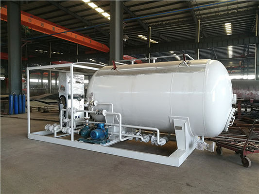 LPG Propane Butane Gas Tank , Q345R Carbon Steel Gas Filling Plant With Dispenser
