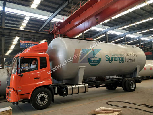 Cooking Gas Refilling LPG Gas Tanker Truck For LPG Station Plant ASME 50 Cbm 25MT