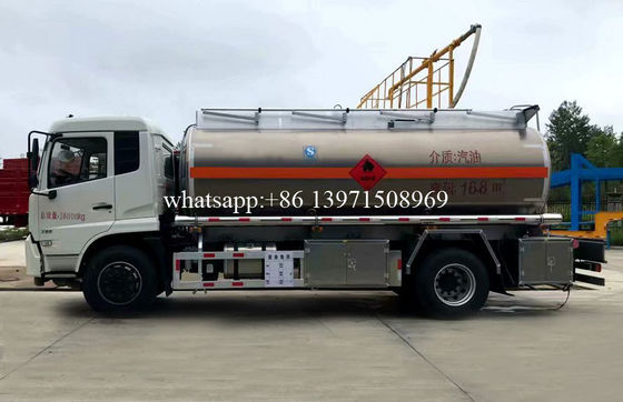 15000 Liters Water Bowser Truck Stainless Steel / Aluminum Alloy Tanker