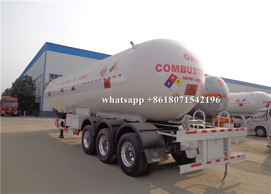 54m3 LPG Propane Delivery Truck 1.0mm Corrosion Allowance 27MT Road Tank Trailer