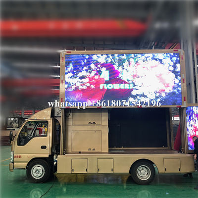 Mobile Advertising LED Scrolling Billboard Truck 5995×2190×3300mm For Road Show