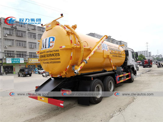 18000L Sinotruk HOWO Vacuum Suction Truck With Tipping System