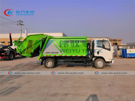 ISUZU 700P 4X2 6CBM Rear Loader Compressed Garbage Truck
