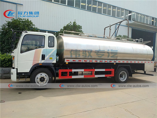 15000L HOWO 10T 15T SS304-2B Milk Tanker Truck