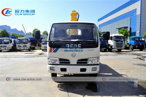 Mini Dongfeng 2T Truck Mounted Boom Crane for steel pipeline
