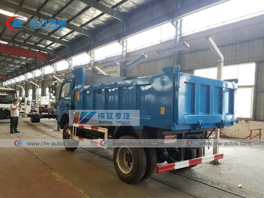 4X4 Full Wheel Driving 5T Dongfeng Dump Truck With Middle Tipping