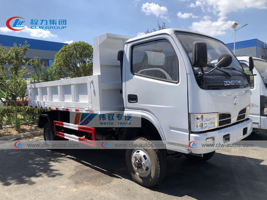 4X4 Full Wheel Driving 5T Dongfeng Dump Truck With Middle Tipping