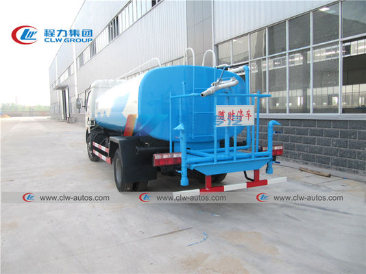Anti Rust 4X2 Dongfeng 7CBM 8CBM Water Tank Truck