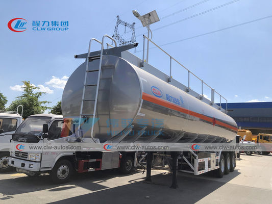 50CBM Aluminum Fuel Tank Trailer For Long Distance Delivery