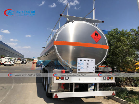 50CBM Aluminum Fuel Tank Trailer For Long Distance Delivery