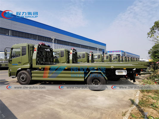 Military 8 Ton Dongfeng Kingrun Flatbed Wrecker Tow Truck