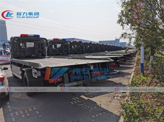 Military 8 Ton Dongfeng Kingrun Flatbed Wrecker Tow Truck