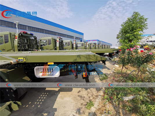 Military 8 Ton Dongfeng Kingrun Flatbed Wrecker Tow Truck