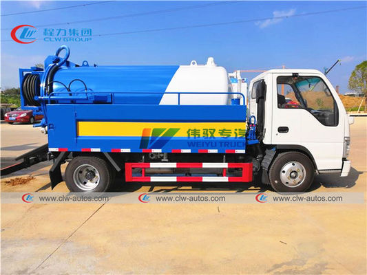 ISUZU 2000L Water 4m3 Sewage Tank Sewer Vacuum Truck