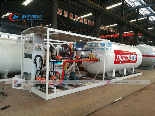 10 Ton 20cbm LPG Skid Station With Filling Dispenser