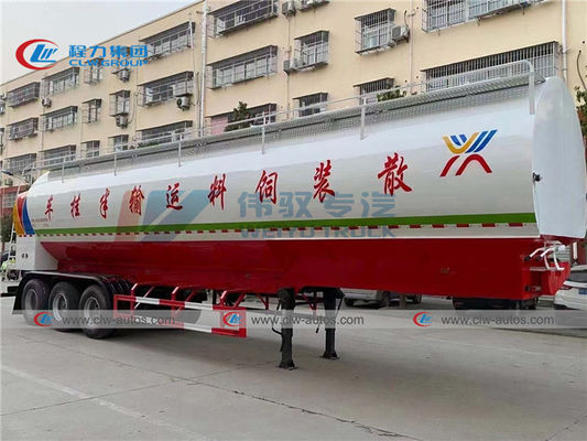 65m3 Electrical Hydraulic Driving Bulk Feed Trailer