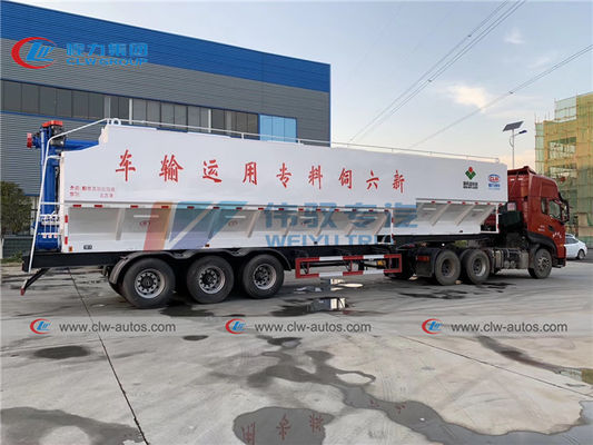380V Electric Discharge System 20 Ton 25 Ton 30 Ton Bulk Feed Trailer