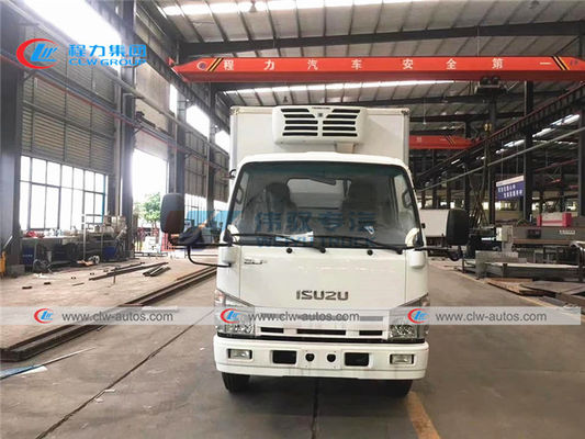 ISUZU 3T 4T Refrigerated Van Truck For Ice Cream Delivery
