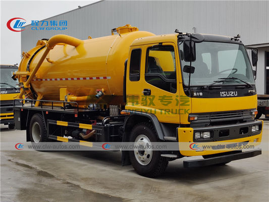 ISUZU FTR 12T Vacuum Sewer Jetter Truck With Jurop PN130D Pump