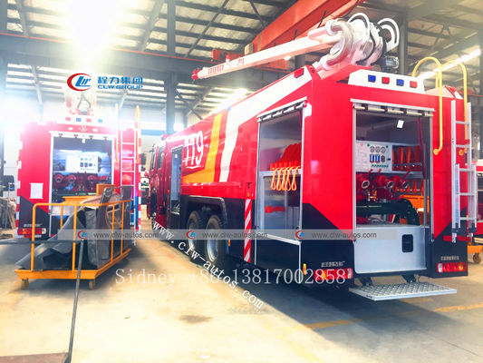 Sinotruk Howo 6X4 Fire Brigade Truck For Oil And Gas Depot