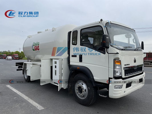 Sinotruk HOWO 4X2 15000L 12000L Liquid Propane Tank Truck