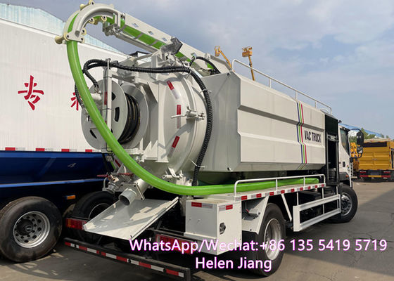 RHD FOTON HOWO JAC 4x2 12 Tons Vacuum Sewage Suction Truck