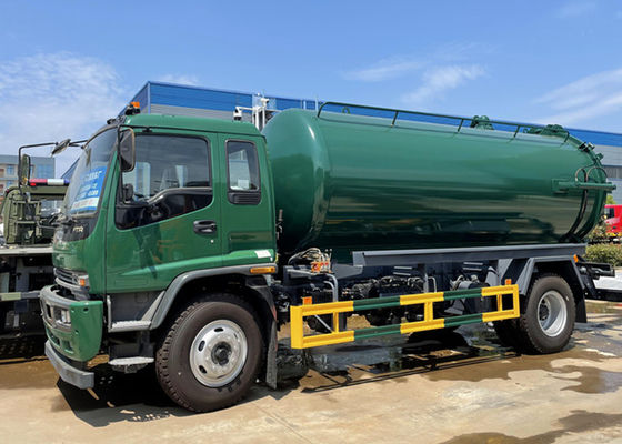 LHD ISUZU 4x2 10000L Vacuum Septic Tank Truck For Sewer Cleaning