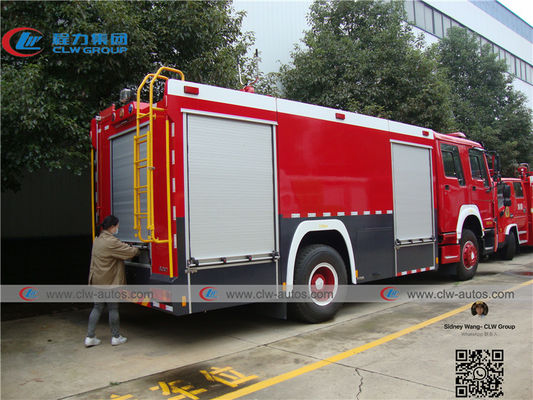 LHD Sinotruk Howo 4x2 5cbm Water Tank Fire Fighting Truck