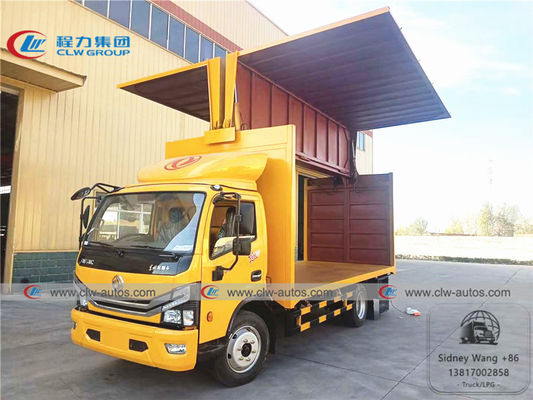 Dongfeng Duolicar 20cbm Double Wing Opening Unfolding Van Cargo Truck