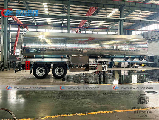 2 Axle 35CBM JOST BPW Axle Tanker Semi Trailer For Diesel Delivery