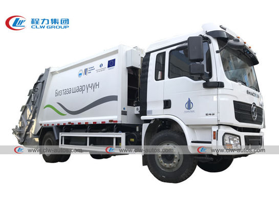 SHACMAN 4x2 6 Wheeler 14 16cbm Rear Loader Compressed Garbage Truck