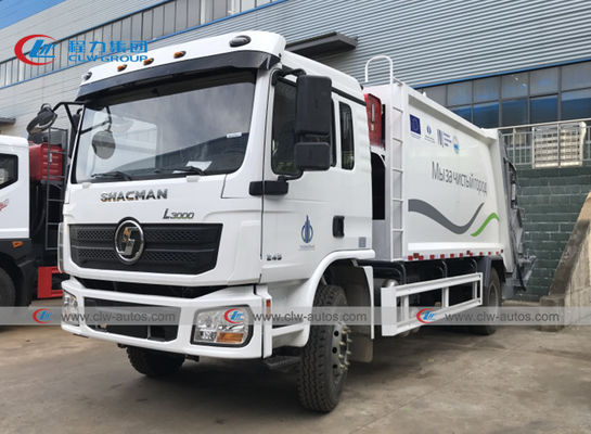 SHACMAN 4x2 6 Wheeler 14 16cbm Rear Loader Compressed Garbage Truck