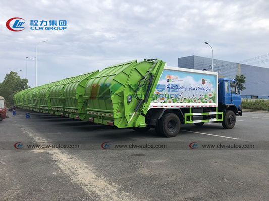 14m3 Trash Can Rear Loader Compressed Garbage Truck