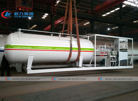 NNPC 5MT 10000L LPG Gas Storage Tanker With Cylinder Filling Dispenser