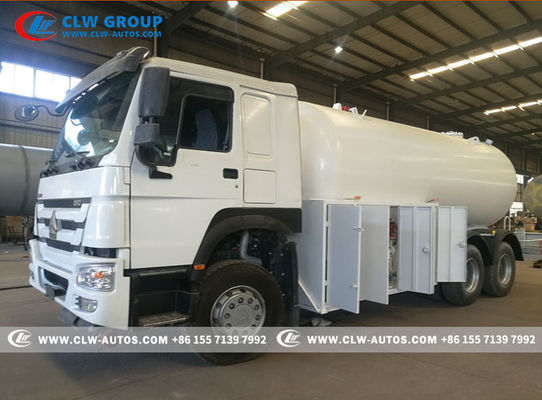 336HP HOWO 6X4 Gas Cylinder Tanker Filling Trucks LPG Bobtail Truck 24cbm 12tons